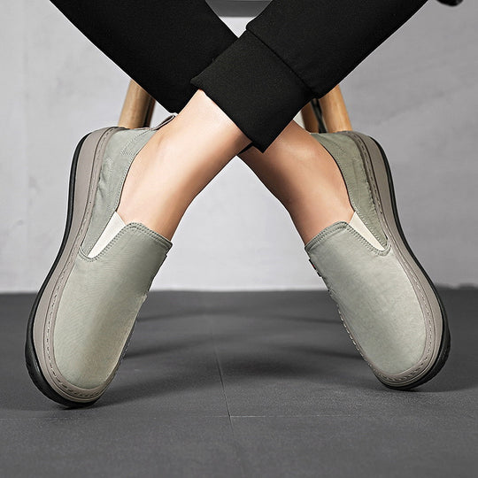 Herren Minimalistischer Slip-On City-Sneaker aus Mikrofaser mit stoßdämpfender Komfortsohle Shopy Nory