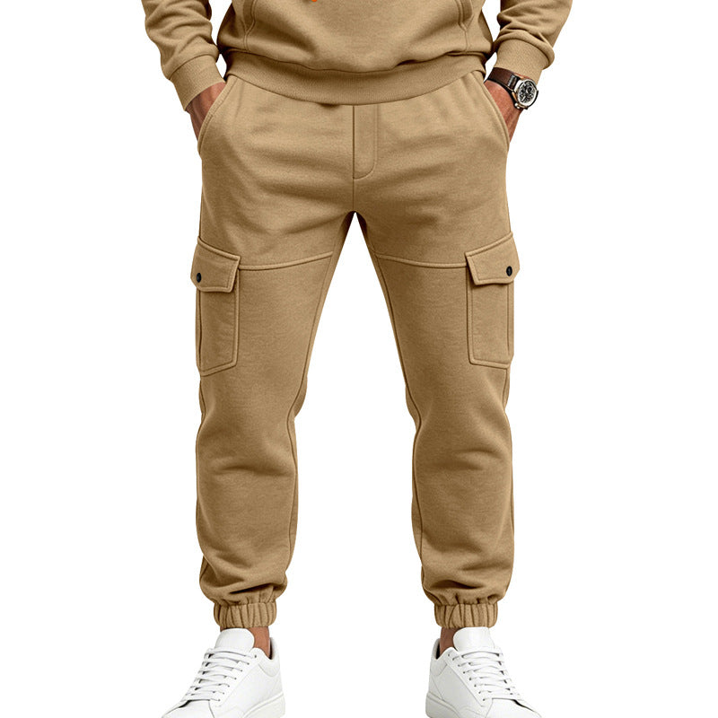 Herren Cargo-Jogginghose mit aufgesetzten Klappentaschen und elastischem Bündchen Shop Nory