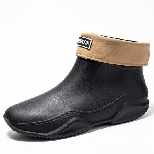 Damen wasserdichte Kurzstiefel mit faltbarem Manschettenkragen Shop Nory