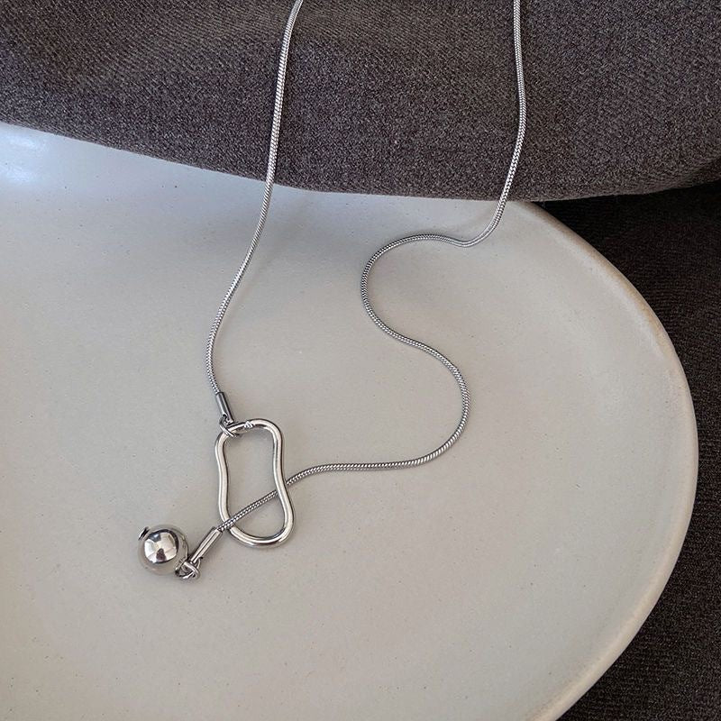 Damen Kette mit modernem, minimalistischen Lagen-Anhänger Shop Nory