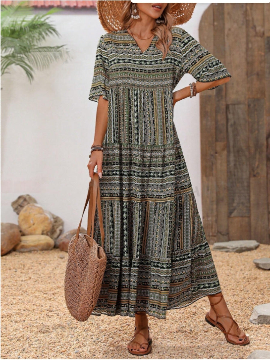 Damen Maxikleid im Ethno-Design Shopnory
