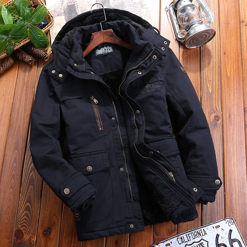 Herren Wetterfeste Fleecejacke mit abnehmbarer Kapuze Shop Nory