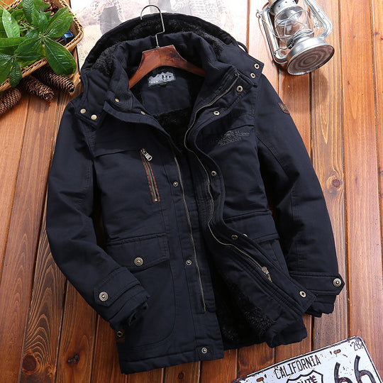 Herren Wetterfeste Fleecejacke mit abnehmbarer Kapuze Shop Nory