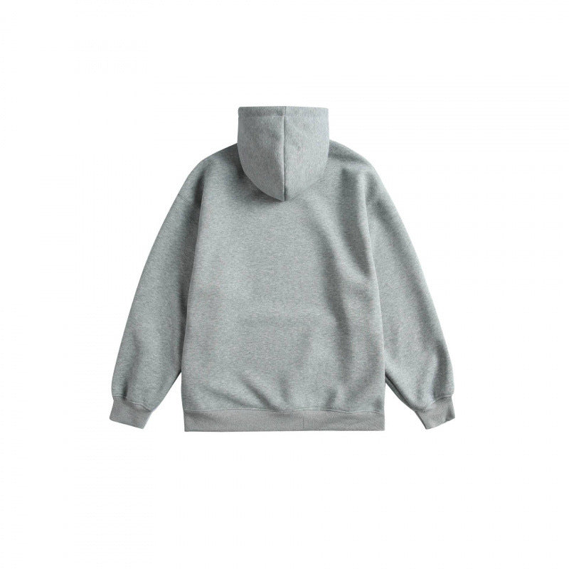 Unisex Oversize-Kapuzenpullover mit Kängurutasche, Logoprint und breitem Rippbund Shop Nory
