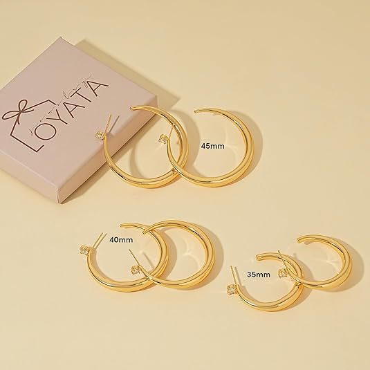 Damen Ohrstecker-Set mit unterschiedlichen Durchmessern und Glitzerakzenten Shop Nory