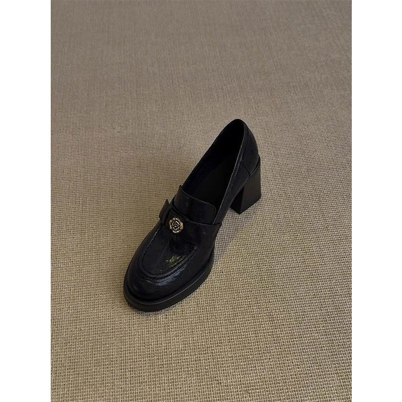 Damen Loafer mit massivem Blockabsatz und gepolstertem Komfortfußbett Shop Nory