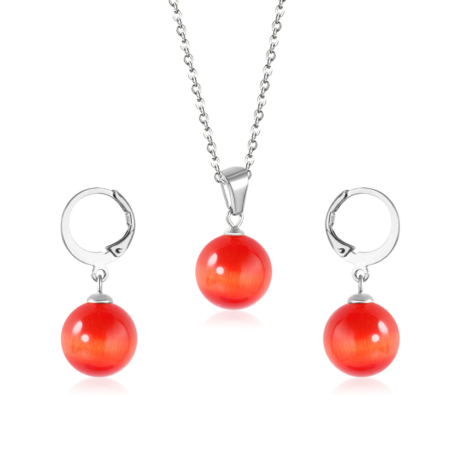 Damen Schmuckset mit eleganten Perlenanhängern Shop Nory
