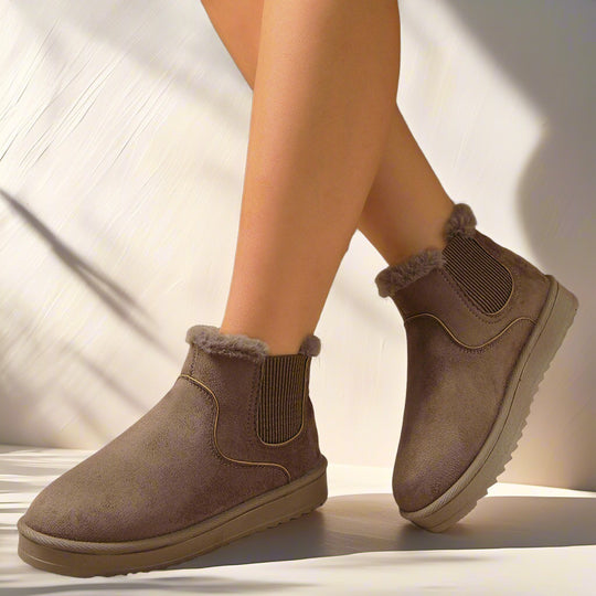 Damen Gefütterte Kurzschaft-Boots mit elastischem Einsatz und seitlichem Reißverschluss Shop Nory