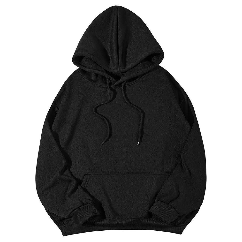 Unisex Oversize-Fleece-Hoodie mit tiefer Schulter, Kängurutasche und breitem Rippbund Shop Nory