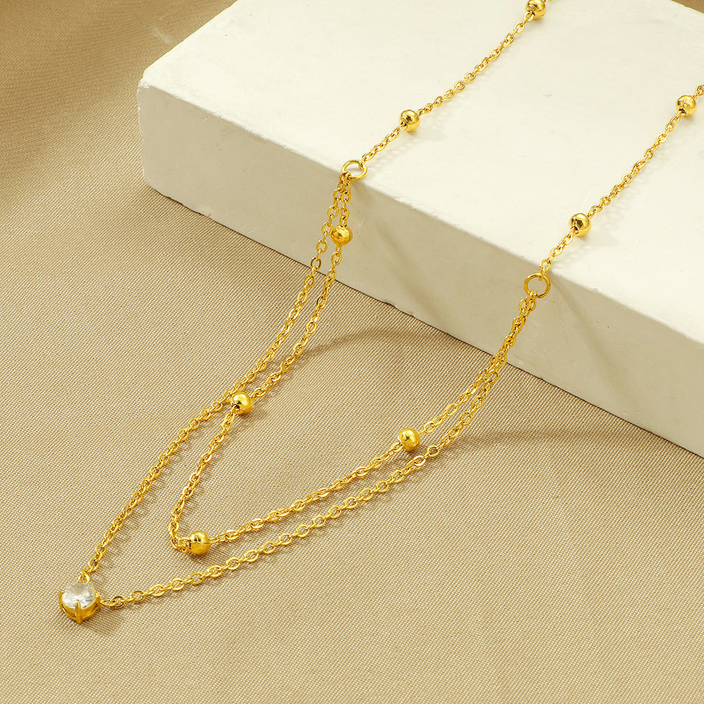 Damen Triple Strand Perlen Kettenhalskette Shop Nory