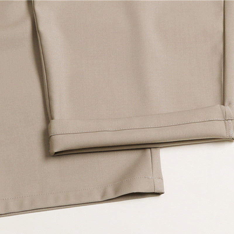 Damen Palazzo-Hose mit hoher Taille, Bügelfalten und elastischem Bund Shop Nory