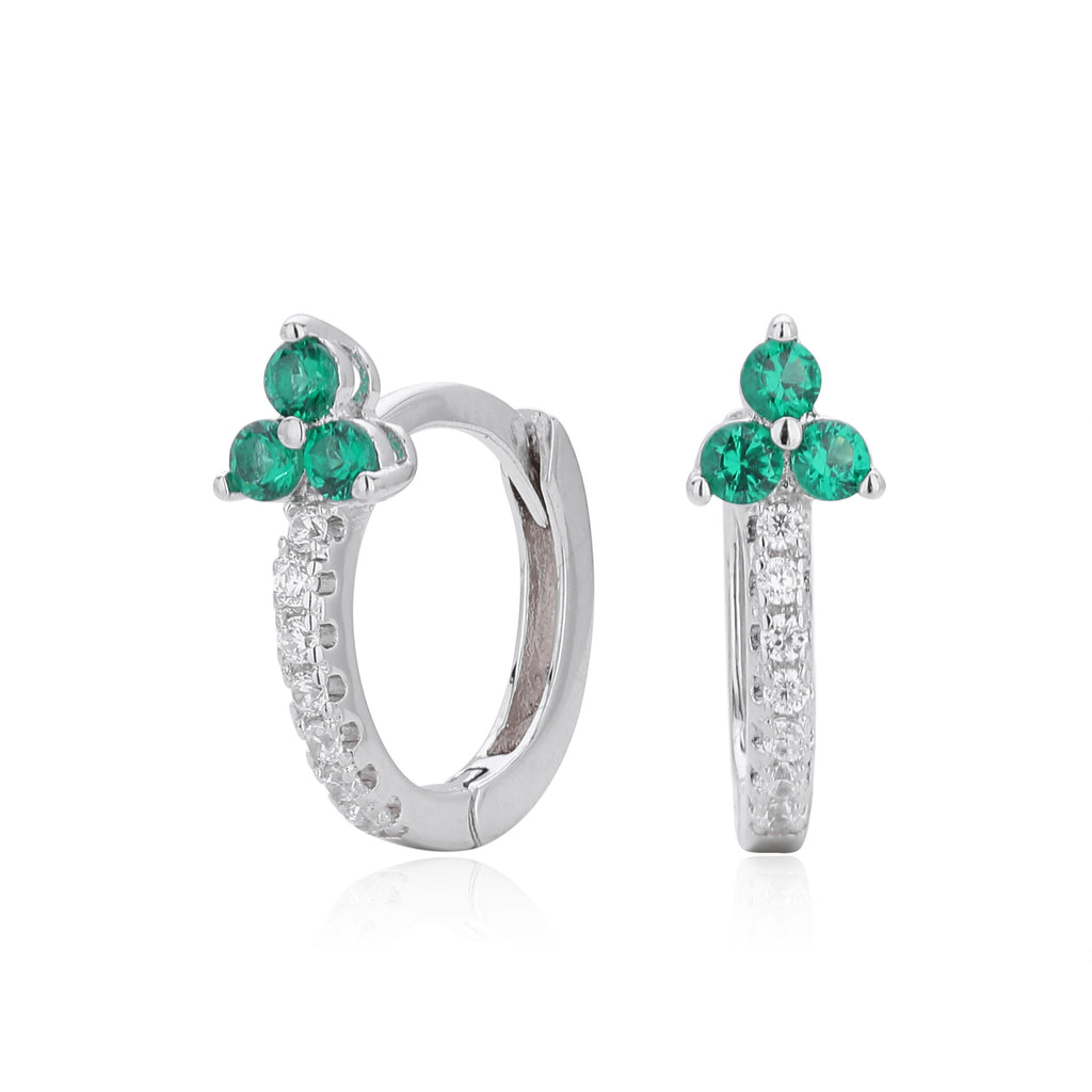 Damen Ohrhänger mit glitzerndem Zirkonmotiv und hochwertigem 925 Sterling Silber Shop Nory