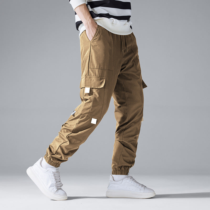 Herren Technische Utility-Cargohose im Joggerstil mit Tunnelzug & elastischen Knöchelbündchen Shop Nory
