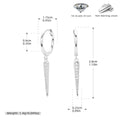 Damen Ohrhänger mit eleganten Zirkon-Akzenten und hochwertigem 925 Sterling Silber Shop Nory