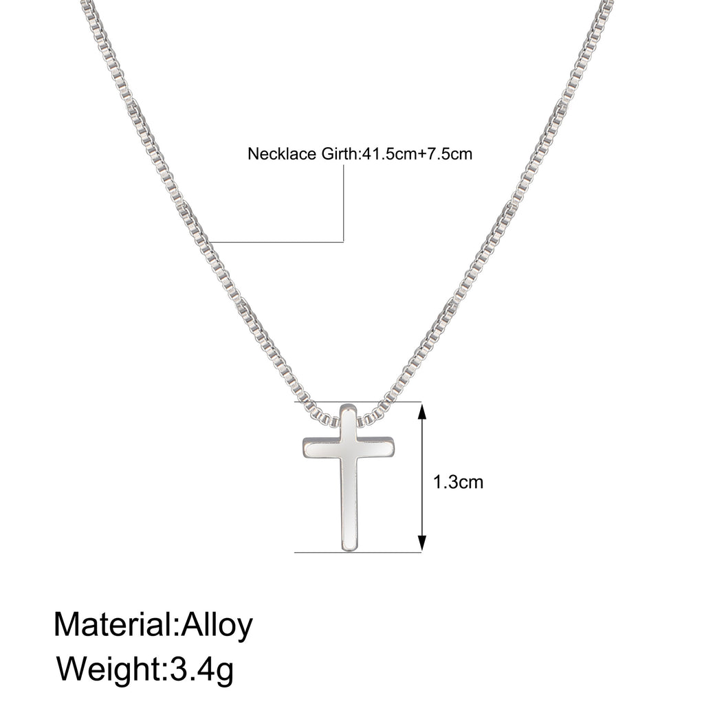Damen Halskette mit filigranem Kreuzanhänger Shop Nory