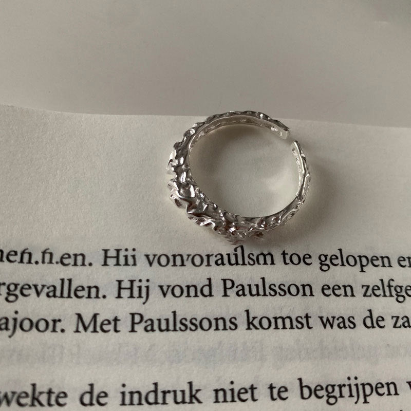 Damen Modischer Ring mit einzigartiger texturierter Oberfläche Shop Nory