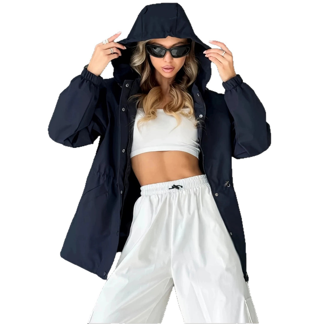 Damen Kapuzen-Parka mit Taillenzug und windabweisender Außenhülle Shop Nory