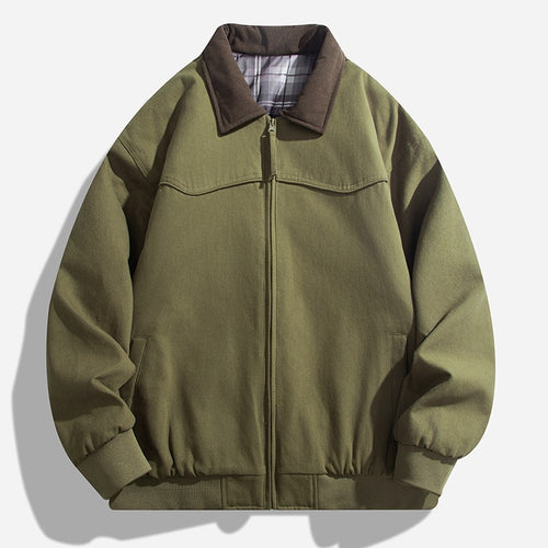 Herren Lässige Übergangsjacke mit Reißverschluss Shop Nory