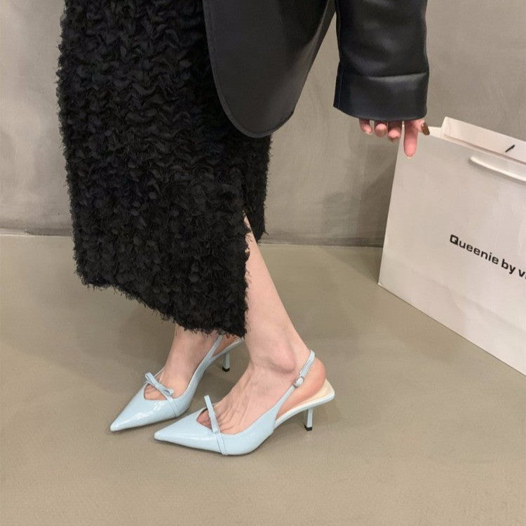 Damen Slingback-Pumps mit spitzem Design und elegantem Absatz