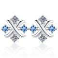 Damen Ohrringe mit verspieltem Design und glitzernden Zirkonia Shop Nory