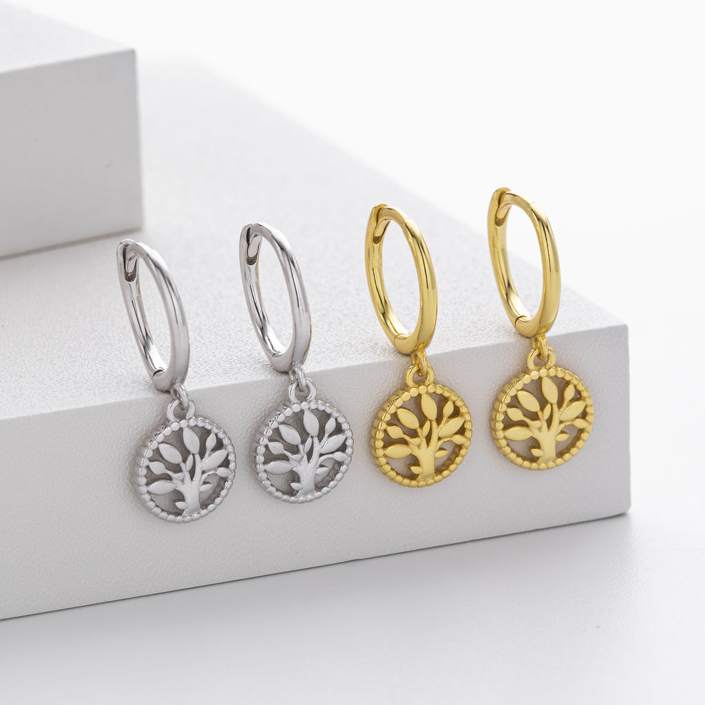 Damen Ohrringe mit Baum-Motiv Shop Nory