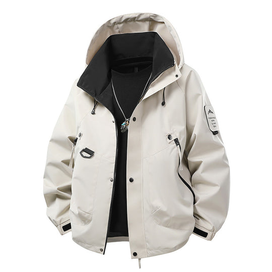 Herren Outdoor-Softshelljacke mit wasserabweisender Membran, vielseitigen Utility-Taschen und verstellbaren Bündchen Shop Nory