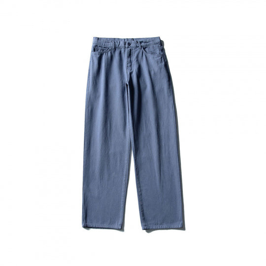 Herren Gerade geschnittene Komfort-Canvashose mit hohem Bund Shop Nory