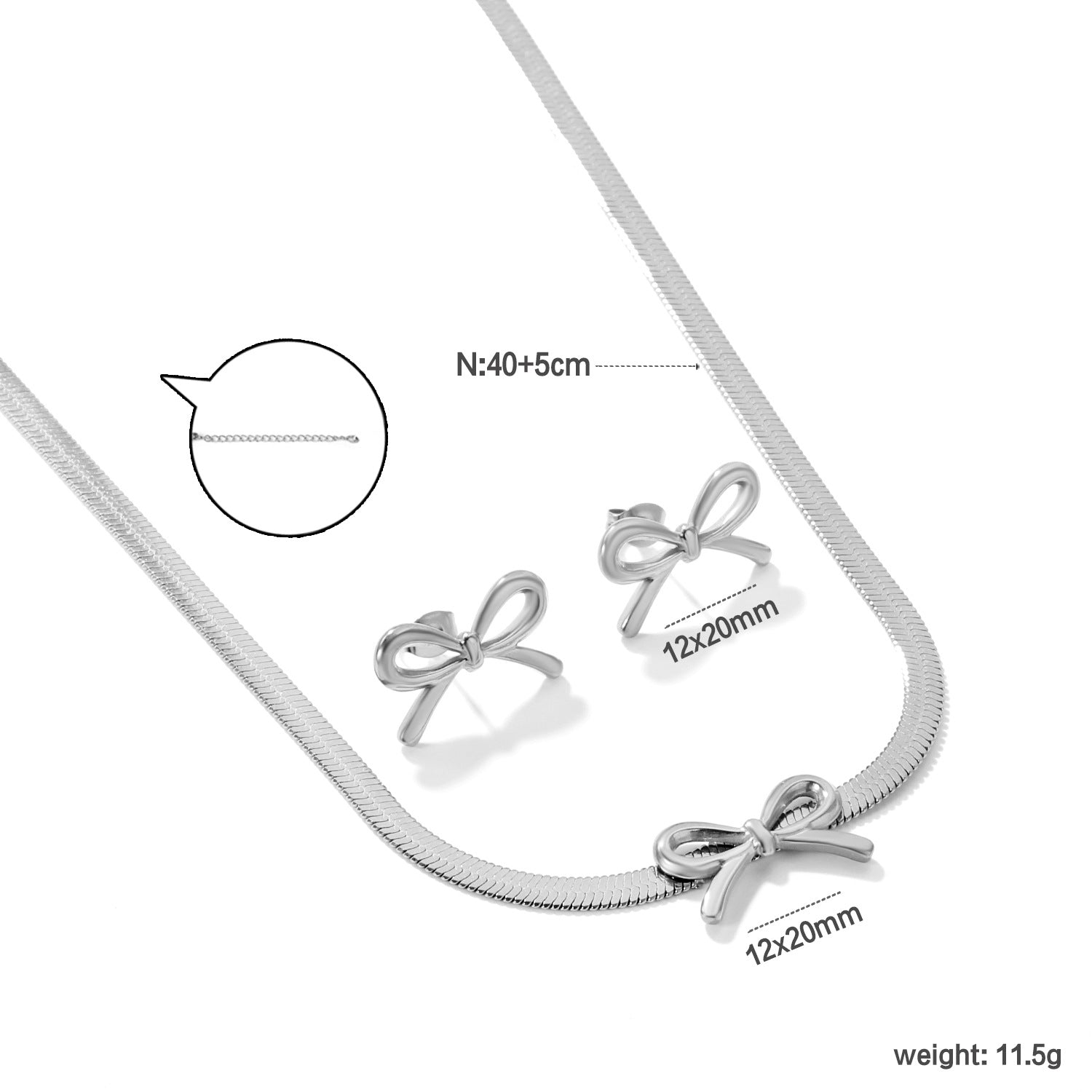 Damen Armband mit elegantem Schleifenmotiv aus hochwertigem Edelstahl Shop Nory