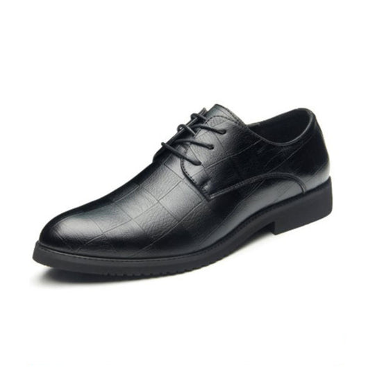 Herren Eleganter Derby-Lederschnürer mit Krokoprägung Shop Nory