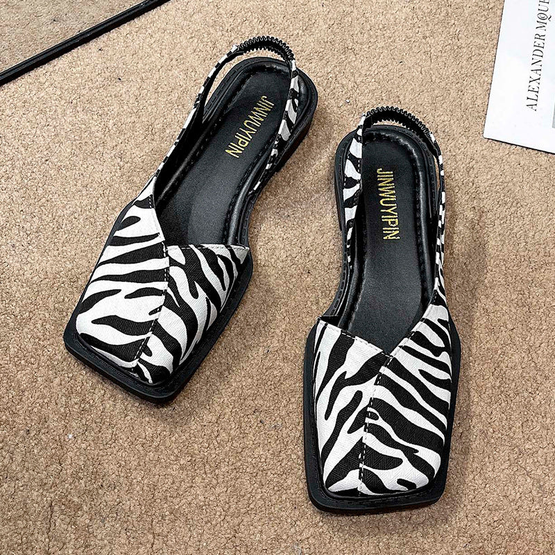 Damen Elegante Riemchen-Sandalen mit quadratischer Zehenpartie und flexibler Sohle