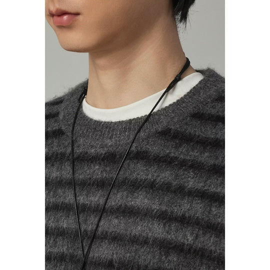 Damen Grobstrickpullover mit strukturiertem Streifenmuster Shop Nory
