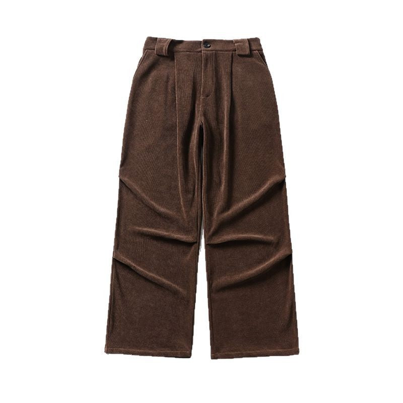 Damen Bundfalten-Hose mit weitem Bein und hoher Taille Shop Nory
