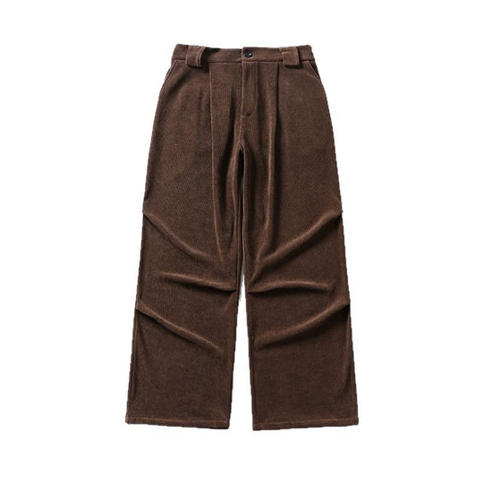 Damen Bundfalten-Hose mit weitem Bein und hoher Taille Shop Nory