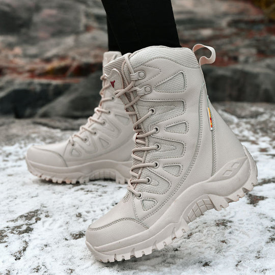 Damen Wasserfeste High-Top Wanderschuhe mit isolierender Innenausstattung