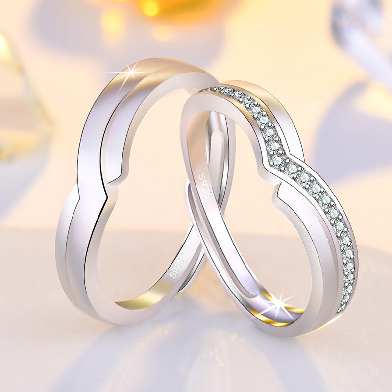 Damen minimalistischer Ring mit elegantem Wellen-Design Shop Nory