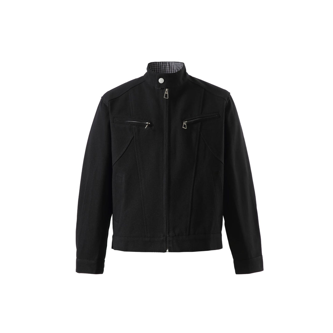 Herren Kurzblouson mit Stehkragen und Reißverschlusstaschen Shop Nory