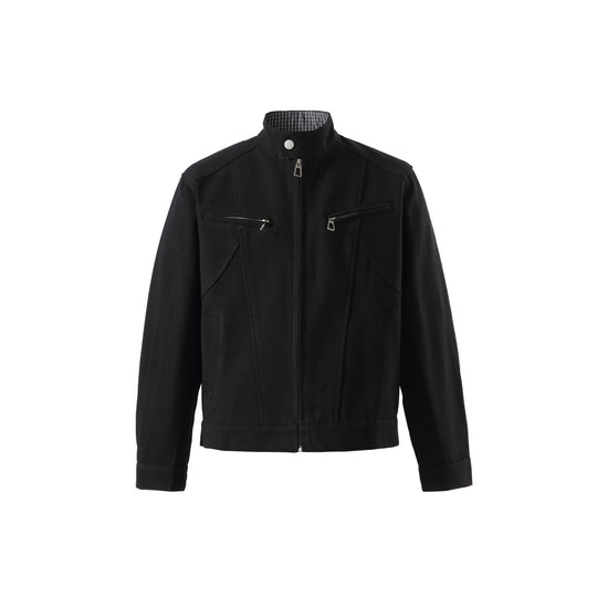 Herren Kurzblouson mit Stehkragen und Reißverschlusstaschen Shop Nory