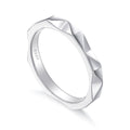 Damen Designer-Ring mit modernem, facettiertem Oberflächenfinish Shop Nory