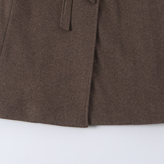 Damen Taillierter Wollmix‑Mantel mit Reverskragen und Bindegürtel Shop Nory