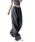 Damen Sportliche Hose mit weitem Schnitt und elastischem Bund