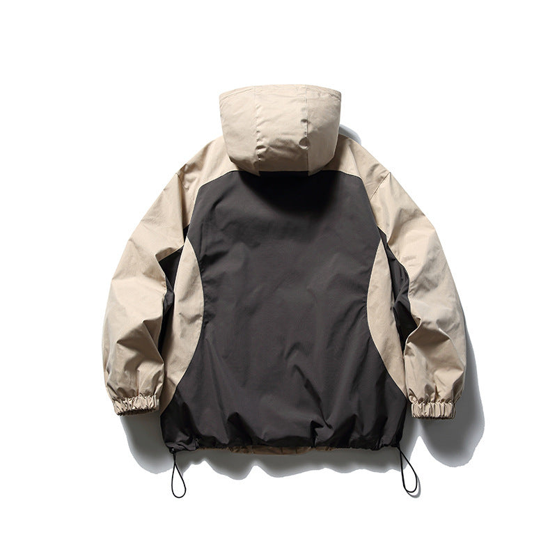 Unisex Technische Kapuzen-Überjacke im Boxy-Schnitt mit Kordelzugsaum Shop Nory