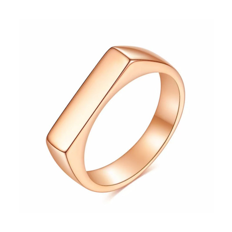 Damen Designerring mit modernem, geometrischem Profil Shop Nory
