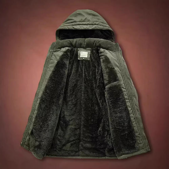 Herren Winterparka mit Teddyfell-Innenfutter und Kapuze Shop Nory