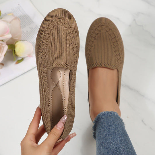 Damen Atmungsaktive Slip-On Ballerinas mit flexiblem Design Shopnory