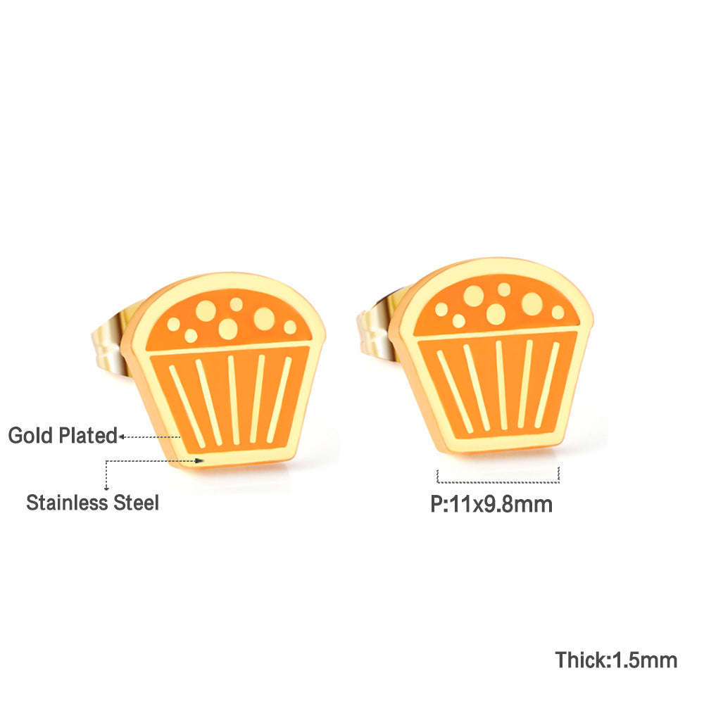 Damen Ohrstecker im fröhlichen Wassermelonen-Design Shop Nory