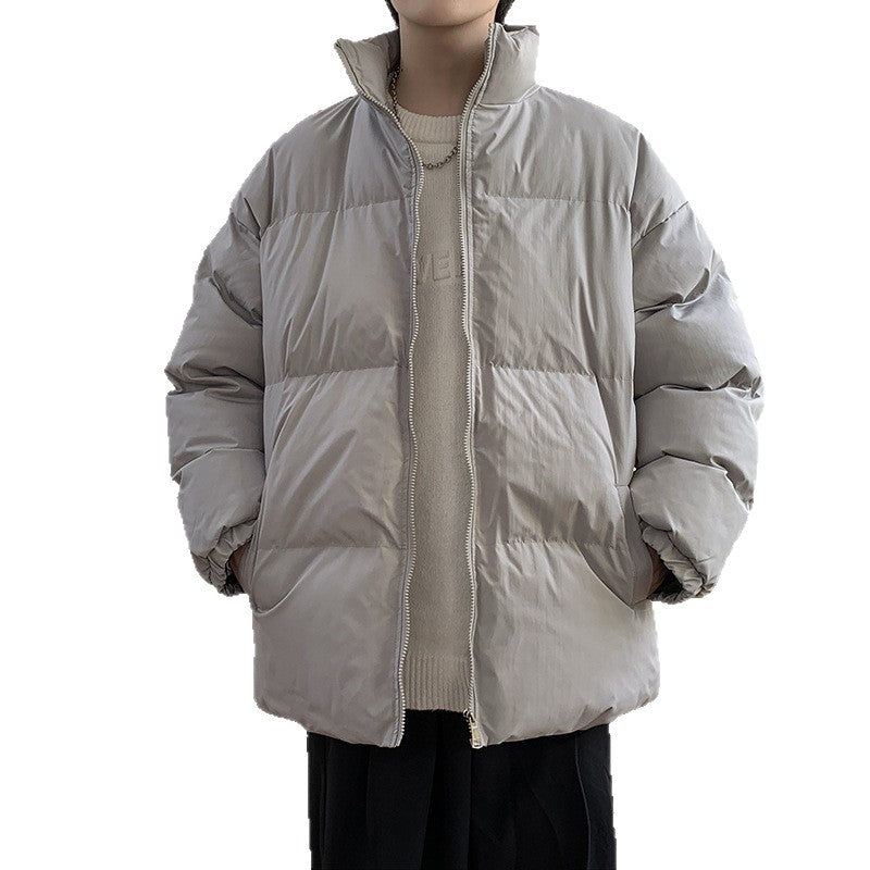 Unisex Oversize Steppjacke mit hohem Stehkragen und Thermofutter Shop Nory