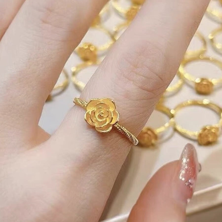 Damen Halskette mit kunstvollem Rosenanhänger aus hochwertigem Metall Shop Nory