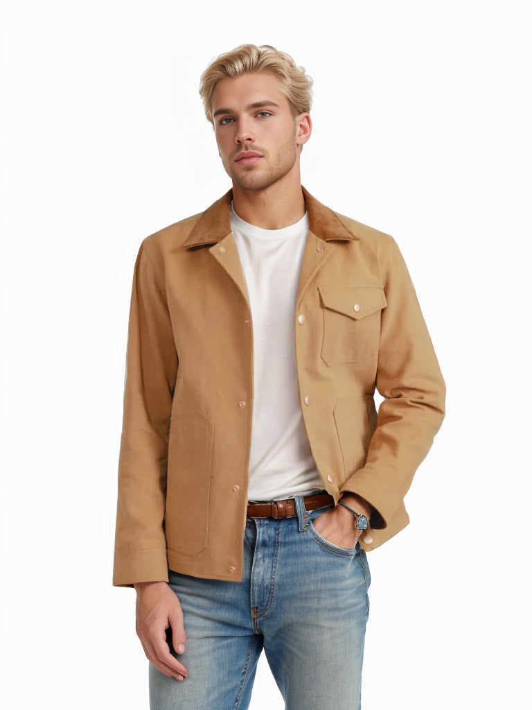 Herren trendige Jeansjacke