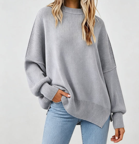 Damen Kastiger Feinstrickpullover mit asymmetrischem Zipfelsaum Shop Nory
