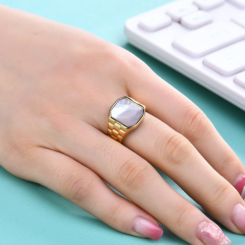 Damen Ring mit grünem Malachit und kunstvollem Design Shop Nory